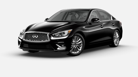 2023 Q50 LUXE AWD in Black Obsidian