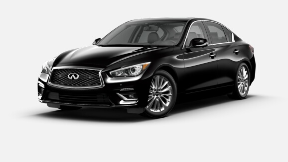 2022 Q50 LUXE AWD in Midnight Black