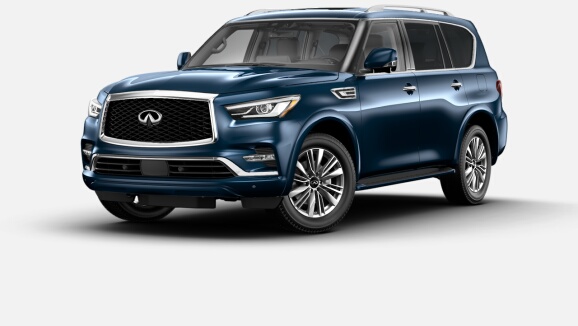 2023 QX80 LUXE in Hermosa Blue