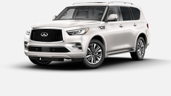 2022 QX80 LUXE 4WD in Moonstone White