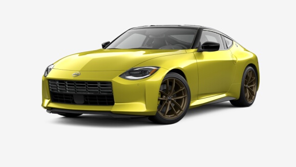 2023 Nissan Z Proto Spec Transmisión manual de 6 velocidades in Dos tonos Ikazuchi Yellow TriCoat / Super Black