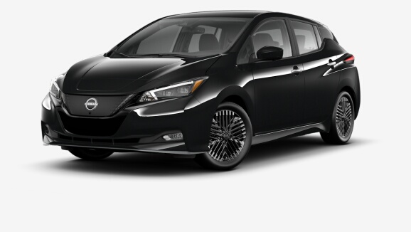 2023 Nissan LEAF SV PLUS 60 kWh lithium-ion battery in Super Black