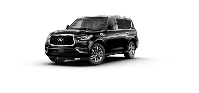 2024 QX80 LUXE in Mineral Black