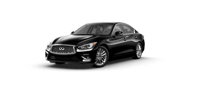 2023 Q50 LUXE AWD in Midnight Black