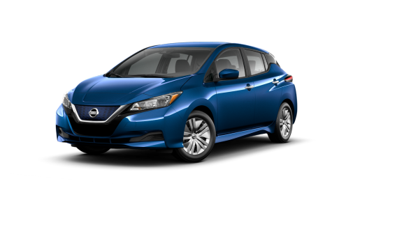2024 Nissan LEAF S 40 kWh lithium-ion battery in Deep Blue Pearl