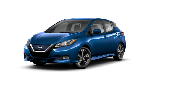 2024 Nissan LEAF SV PLUS 60 kWh lithium-ion battery in Deep Blue Pearl