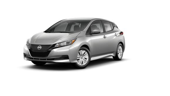2024 Nissan LEAF S 40 kWh lithium-ion battery in Brilliant Silver Metallic