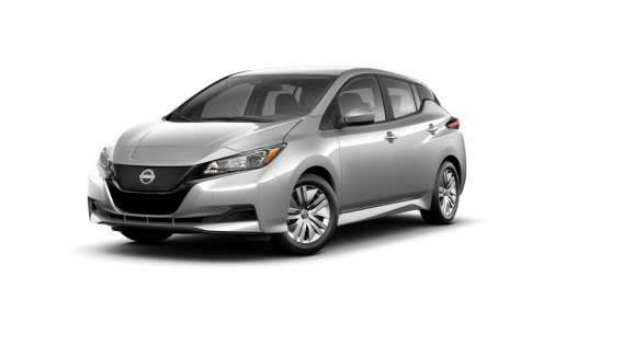 2023 Nissan LEAF S 40 kWh lithium-ion battery in Brilliant Silver Metallic