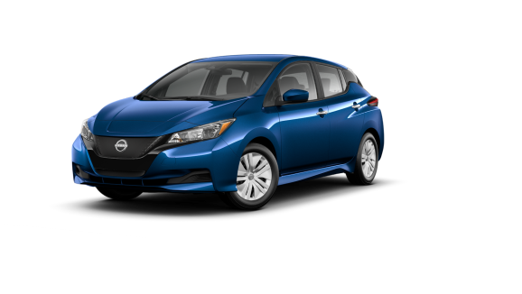2024 Nissan LEAF S 40 kWh lithium-ion battery in Deep Blue Pearl