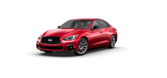 2024 Q50 RED SPORT 400 in Dynamic Sunstone Red