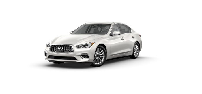 2023 Q50 LUXE AWD in Pure White