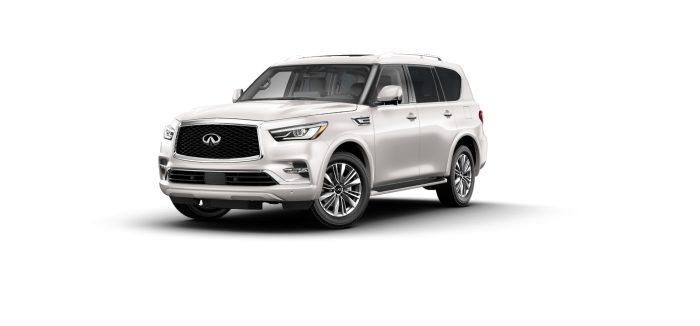 2024 QX80 LUXE 4WD in Moonstone White